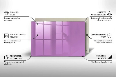 Glass candle plate decorative Purple colour