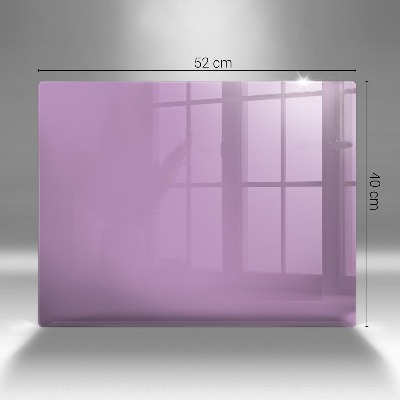 Glass candle plate decorative Purple colour