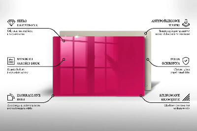 Glass candle plate decorative Pink colour