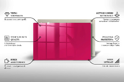 Glass candle plate decorative Pink colour