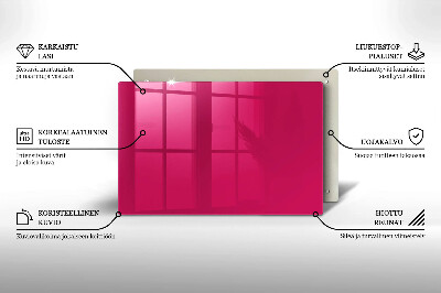 Glass candle plate decorative Pink colour