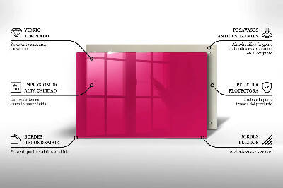 Glass candle plate decorative Pink colour