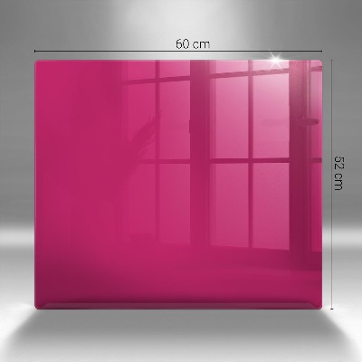 Glass candle plate decorative Pink colour