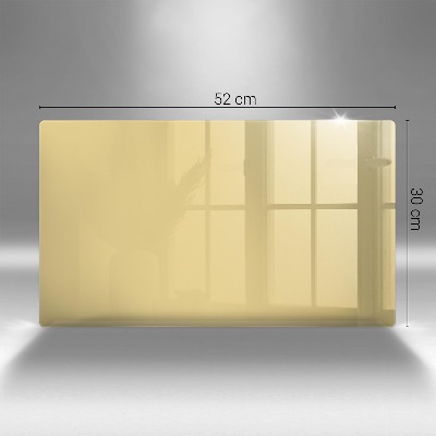 Glass candle plate decorative Yellow colour