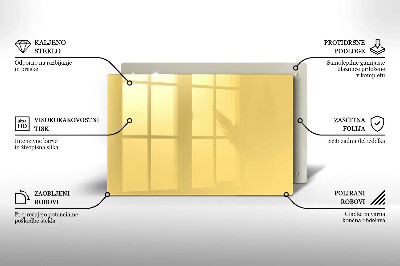 Glass candle plate decorative Yellow colour