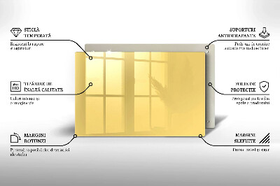 Glass candle plate decorative Yellow colour