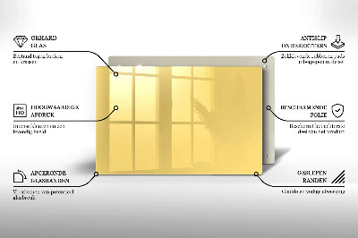 Glass candle plate decorative Yellow colour