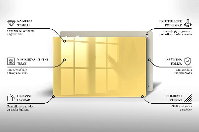 Glass candle plate decorative Yellow colour