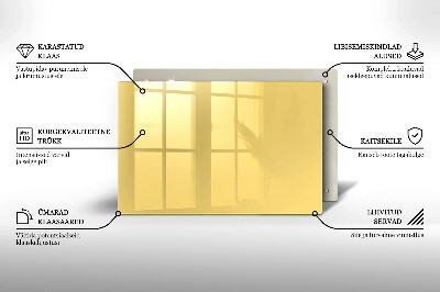 Glass candle plate decorative Yellow colour