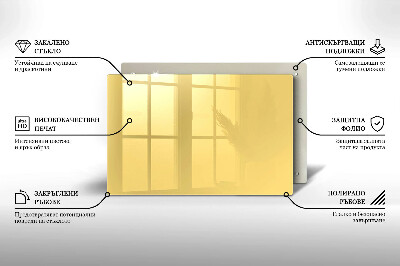 Glass candle plate decorative Yellow colour
