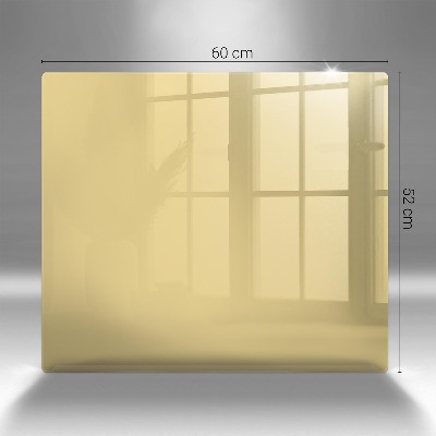 Glass candle plate decorative Yellow colour