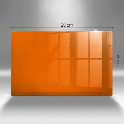 Glass candle plate decorative Orange colour