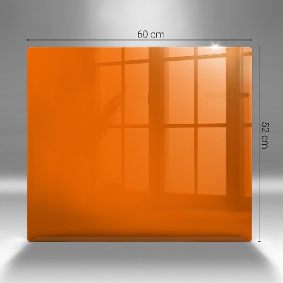 Glass candle plate decorative Orange colour
