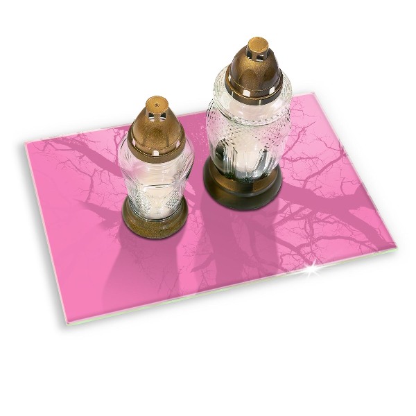 Grave candle coaster decorative Pink colour
