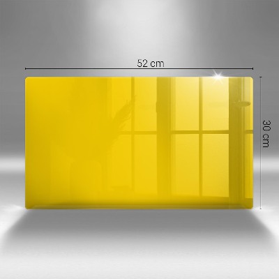 Glass candle plate decorative Yellow colour