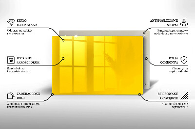 Glass candle plate decorative Yellow colour