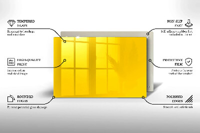 Glass candle plate decorative Yellow colour