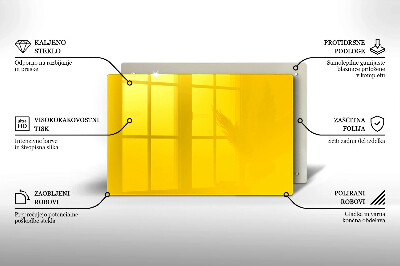 Glass candle plate decorative Yellow colour
