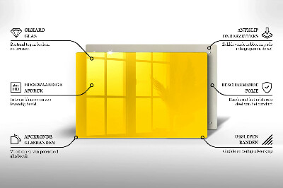 Glass candle plate decorative Yellow colour
