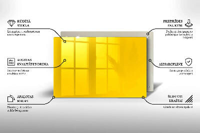 Glass candle plate decorative Yellow colour