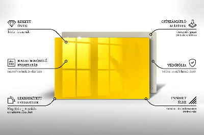 Glass candle plate decorative Yellow colour