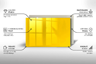 Glass candle plate decorative Yellow colour