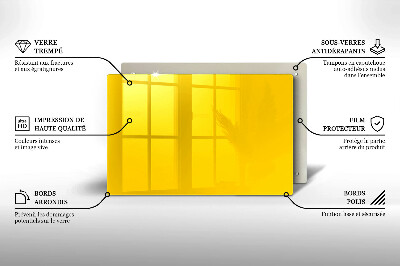 Glass candle plate decorative Yellow colour