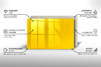 Glass candle plate decorative Yellow colour