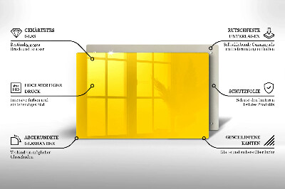 Glass candle plate decorative Yellow colour