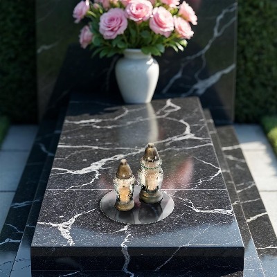 Glass candle plate Concrete background texture