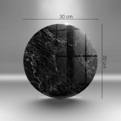 Glass candle plate Elegant marble