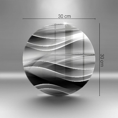 Grave candle plate Abstract soft lines