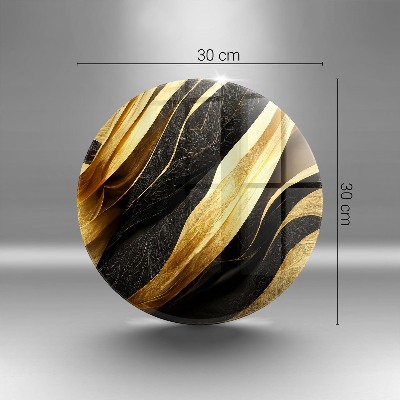Glass candle plate Elegant abstraction