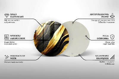 Glass candle plate Elegant abstraction