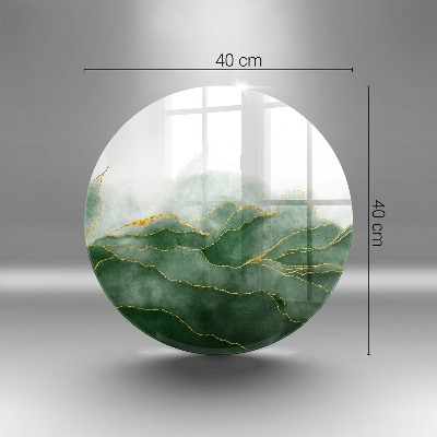 Glass candle plate Nature abstraction