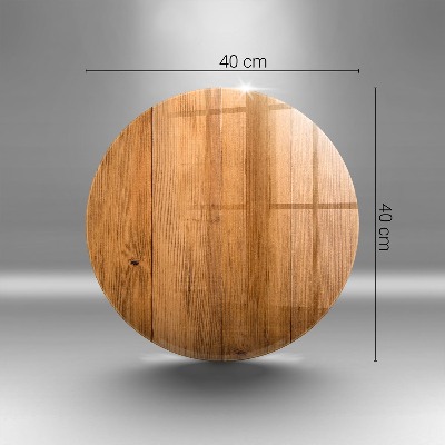 Glass candle plate Wooden boards