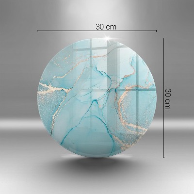 Glass candle plate Stone abstraction
