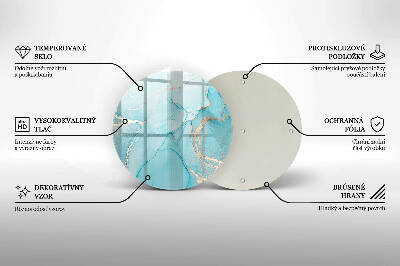 Glass candle plate Stone abstraction