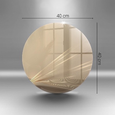 Glass candle plate Modern abstraction