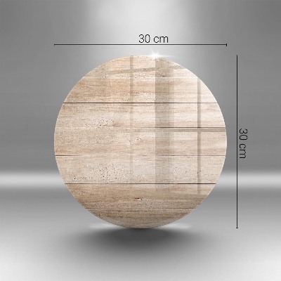 Glass candle plate Wooden boards