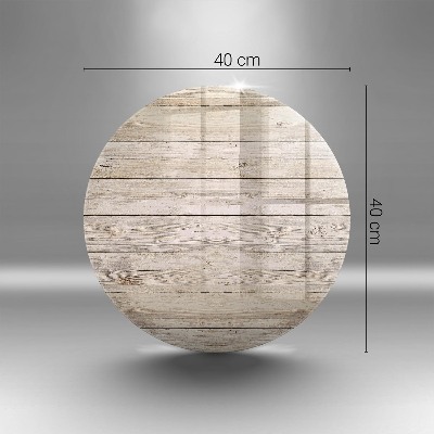 Glass candle plate Wooden boards
