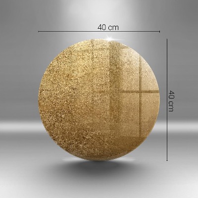 Glass candle plate Gold texture background