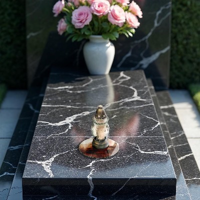 Grave candle plate Wooden plank texture