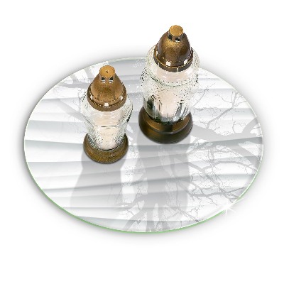 Glass candle plate Modern structure