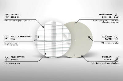 Glass candle plate Modern structure