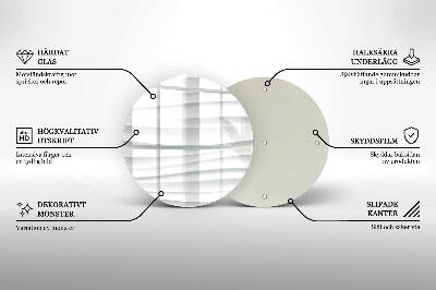 Glass candle plate Modern structure