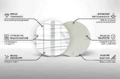 Glass candle plate Modern structure