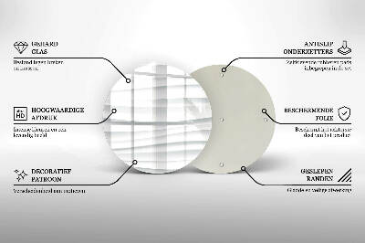 Glass candle plate Modern structure