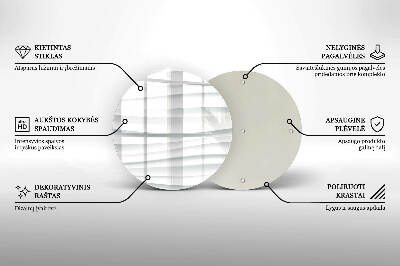 Glass candle plate Modern structure