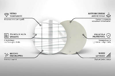 Glass candle plate Modern structure